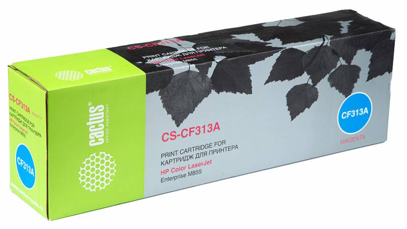 Картридж лазерный Cactus CS-CF313A пурпурный (31500стр.) для HP CLJ Ent M855