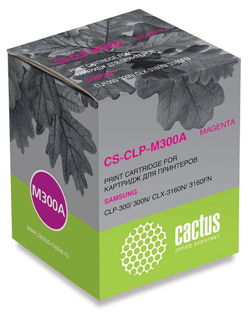 Картридж лазерный Cactus CS-CLP-M300A пурпурный (1000стр.) для Samsung CLP-300/300N/CLX-3160N/3160FN