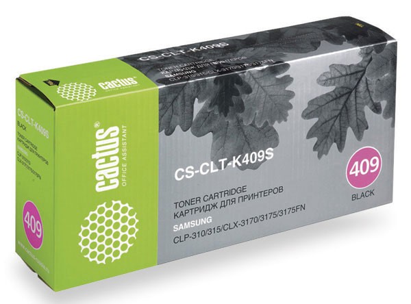 Картридж лазерный Cactus CS-CLT-K409S черный (1500стр.) для Samsung CLP-310/315/CLX-3170/3175/3175FN