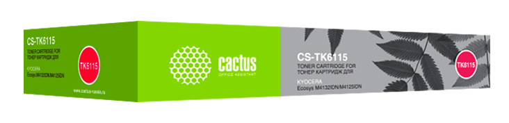 Картридж лазерный Cactus CS-TK6115 черный (15000стр.) для Kyocera Ecosys M4125idn/M4132idn