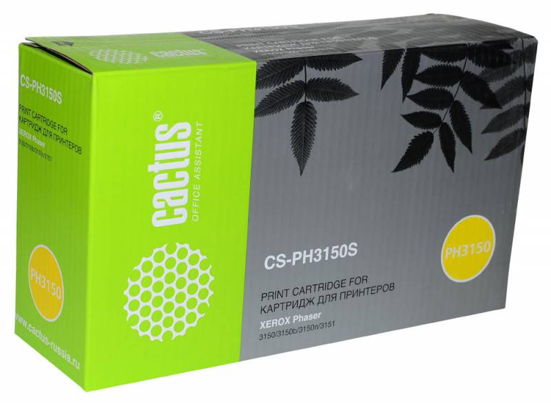 Картридж лазерный Cactus CS-PH3150S 109R00746 черный (3500стр.) для Xerox Phaser 3150/3150b/3150n/3151