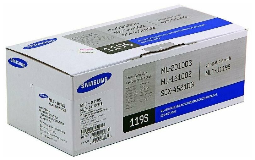 Картридж Samsung SCX-4521D3/ML-2010, 2К, черный