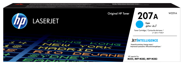 Картридж лазерный HP 207A для HP M255/MFP M282/M283, 1,25К, голубой