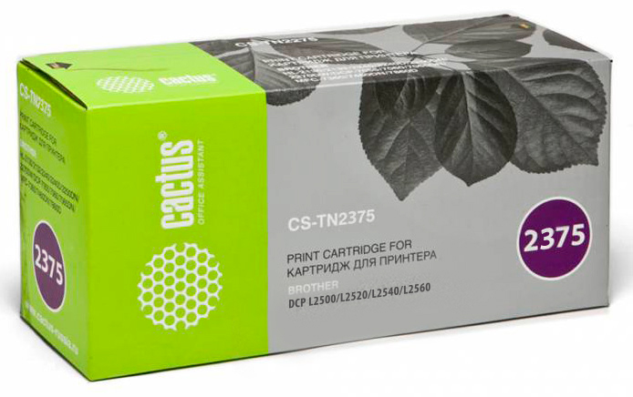 Картридж лазерный Cactus CS-TN2375 черный (2600стр.) для Brother DCP L2500/L2520/L2540/L2560